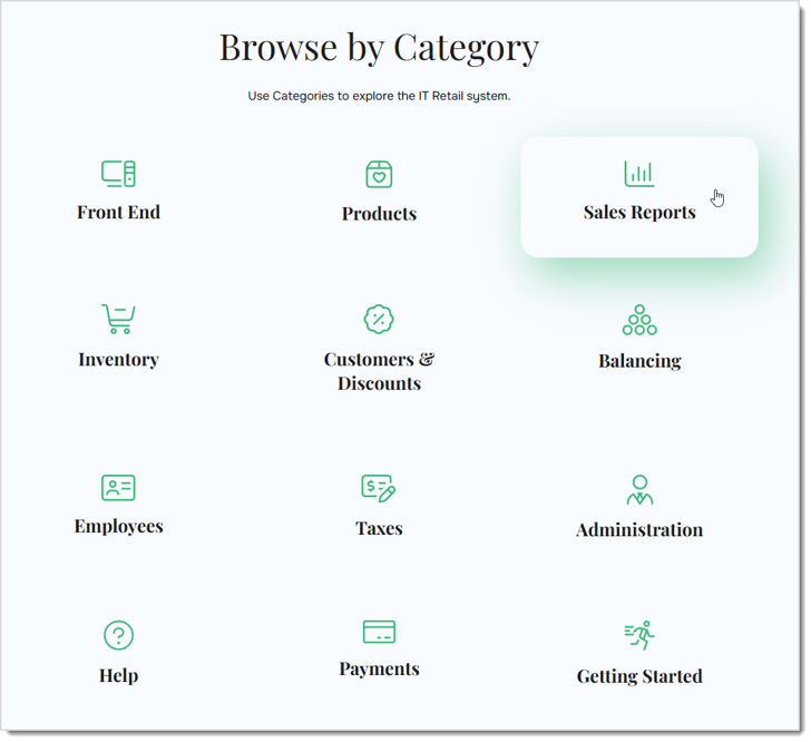 Image showing the categories of the system and the Knowledge Base.