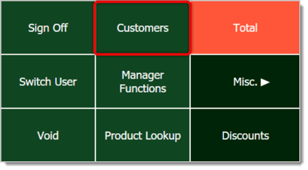 The right-hand panel of the Front End, with Customers highlighted.