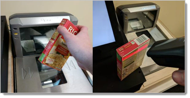 Image demonstrating barcode scanning methods in MarktPOS.