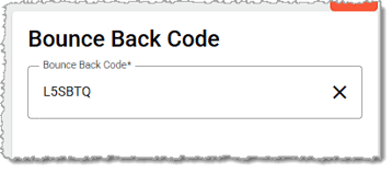 Image showing the bounce back coupon code generated by the trigger coupon in the system.