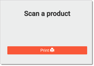 Image showing the Price Checker window with the Print button in the system's Back End.