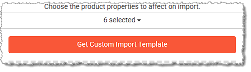 Image showing the custom purchase order template download button in the system back end.