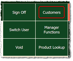 Image showing the customers button in the Markt POS Front End.